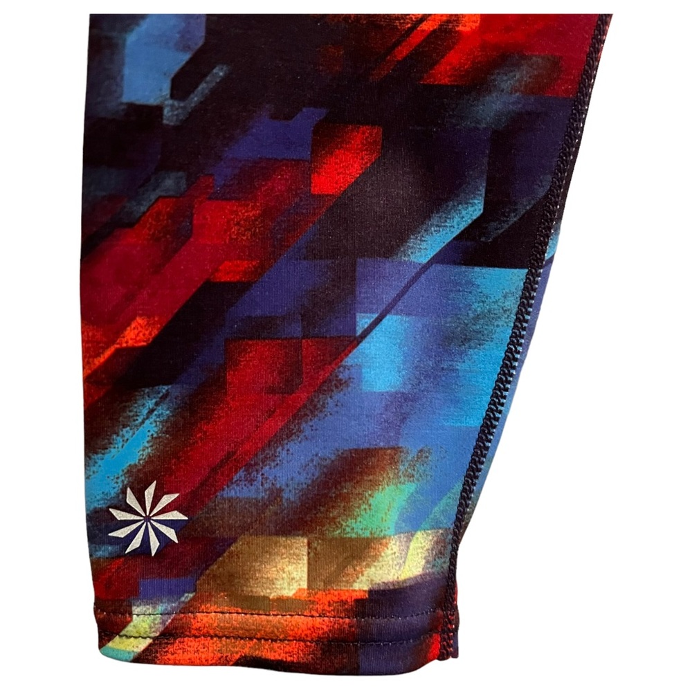 ATHLETA Size Small Compression Leggings Colorburst Sonar Leggings Multicolor - Picture 10 of 10